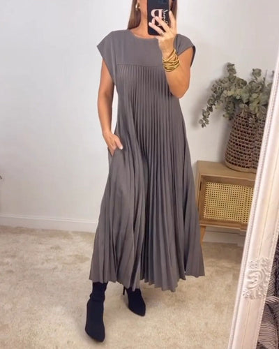 Edith™ | Faltenmaxikleid