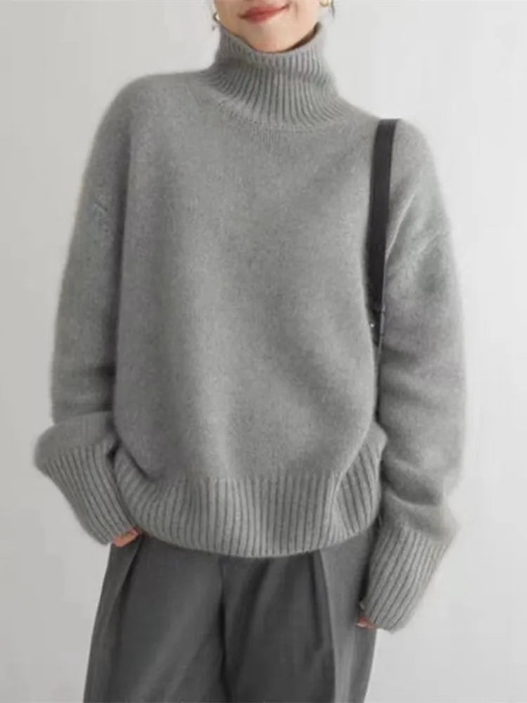 Mariam | Kaschmirpullover mit Stehkragen