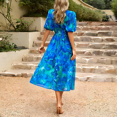 Maddalena™ | Elegantes V-Ausschnitt Kleid