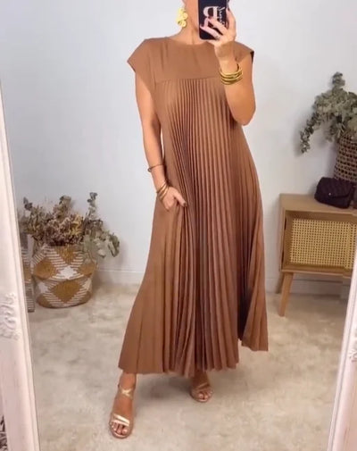 Edith™ | Faltenmaxikleid