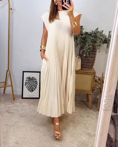 Edith™ | Faltenmaxikleid