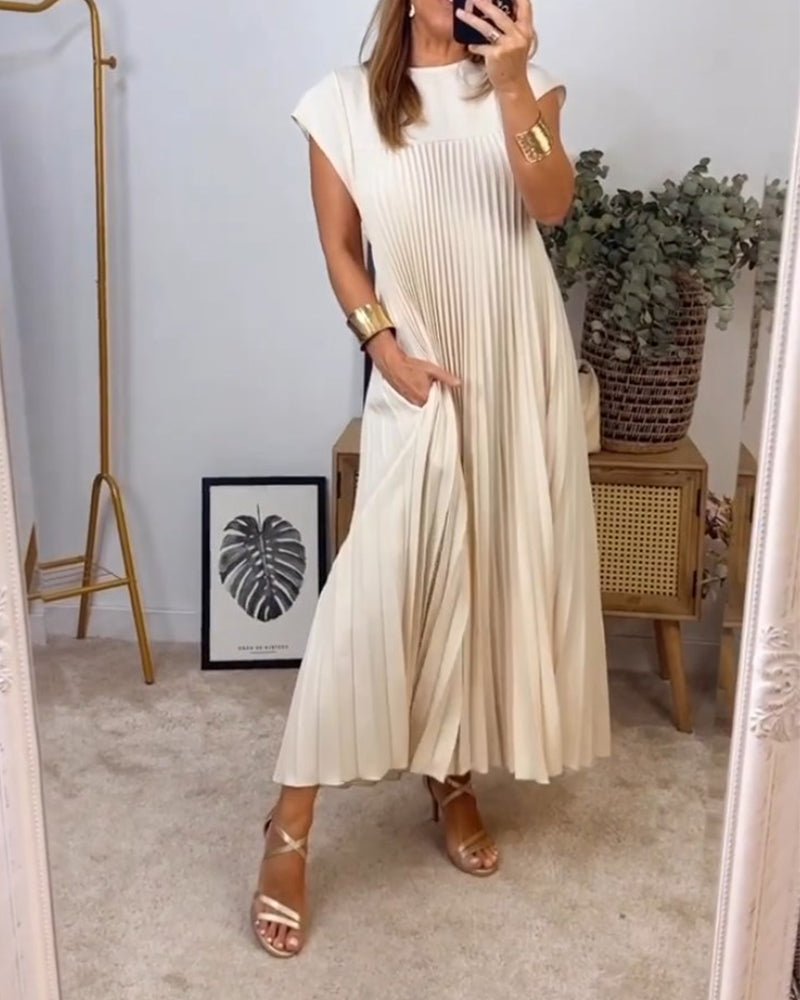 Edith™ | Faltenmaxikleid